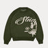 Retro Punk Knitted Sweater with O-neck and full sleeves, featuring a loose fit design ideal for autumn and winter.